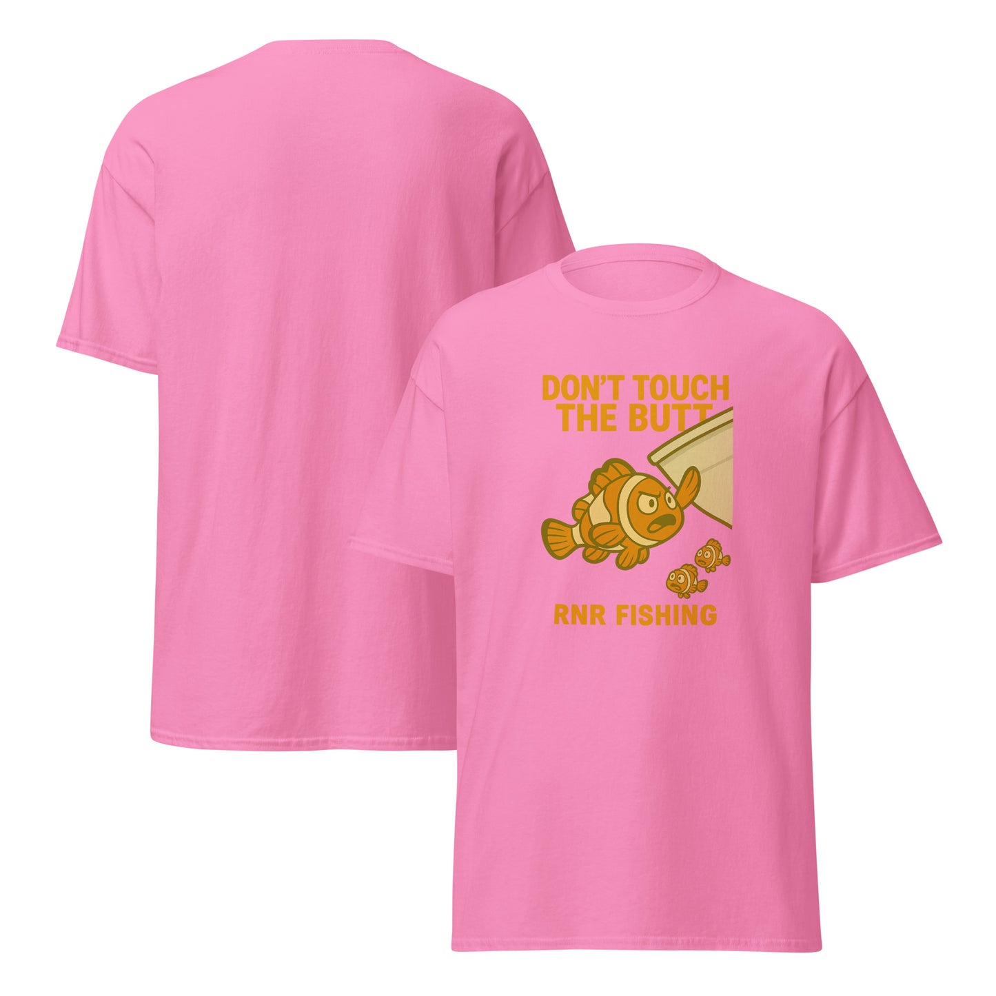 Don’t Touch the Butt funny fishing shirt by RNR Fishing with ocean pun humor